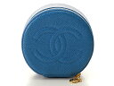 CHANEL　シャネル　小物　ジュエリーケース　ブルー　GP　キャビア　2148103344534 【432】 【中古】【大黒屋】