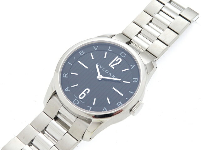 BVLGARI　ブルガリ　時計　ソロテンポ　クオーツ　ステンレス　ST37S　【430】　2148103340642 【中古】【大黒屋】