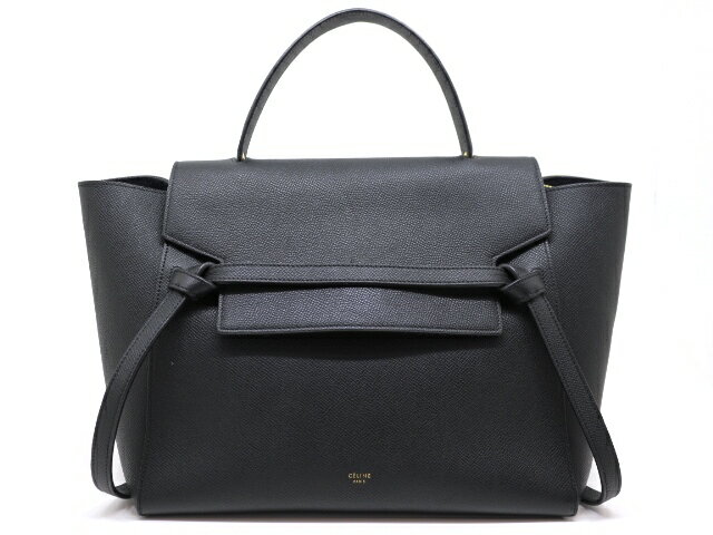 CELINE セリーヌ バッグ ベルトバッグ ミニ ハンドバッグ ミニ ブラック レザー 2148103192319 【200】 【中古】【大黒屋】のサムネイル