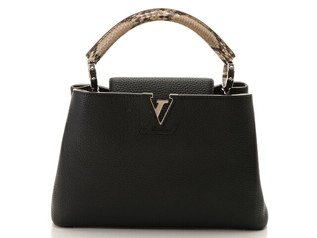 ルイ・ヴィトン　LOUISVUITTON　カプシーヌBB　ノワール　パイソン　N92040　【430】2143000536709 【中古】【大黒屋】のサムネイル