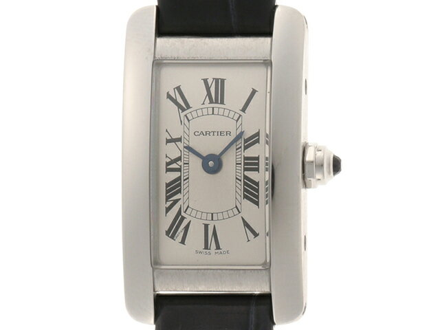 Cartier カルティエ 時計 タンクアメリカン ミニ WSTA0032 レディース クオーツ シルバー文字盤【472】HU 【中古】【大黒屋】のサムネイル