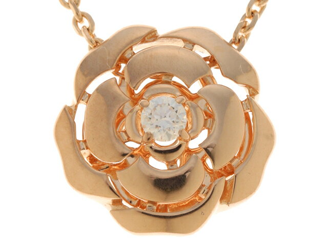 CHANEL　シャネル　貴金属　カメリアネックレス　ピンクゴールド　4.1g　1PD　【472】JH 【中古】【大黒屋】のサムネイル