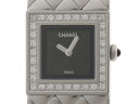 CHANEL シャネル　マトラッセ ダイヤベゼル　H0489　ブラック文字盤　SS　ステンレス　クオ ...