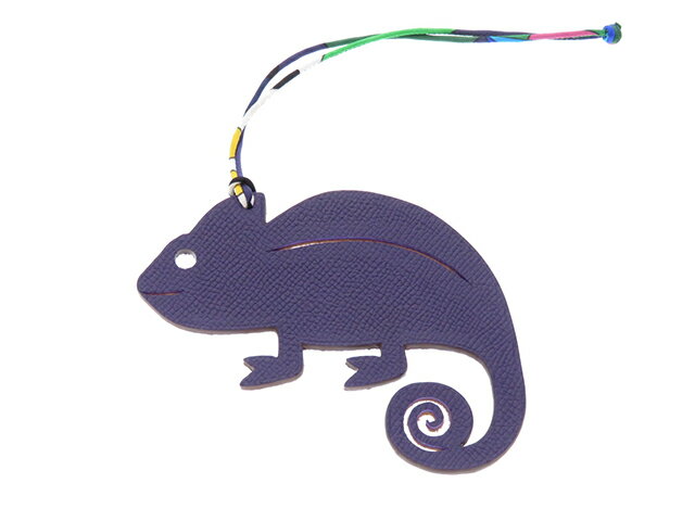 HERMES　エルメス　小物　プティアッシュ　カメレオン　パープル/ブラウン　ヴォーエプソン/トゴ【430】2143500223161 【中古】【大黒屋】のサムネイル