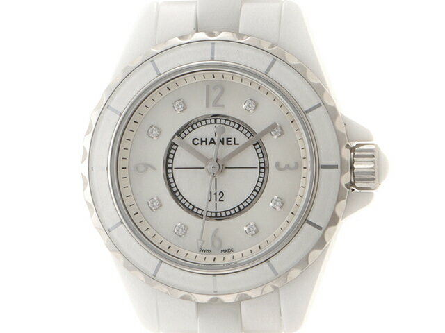 CHANEL　シャネル　時計　J12　H2570　クオーツ　セラミック　29mm　8PD　シェル文字盤　50m防水　女性用　【432】 【中古】【大黒屋】のサムネイル