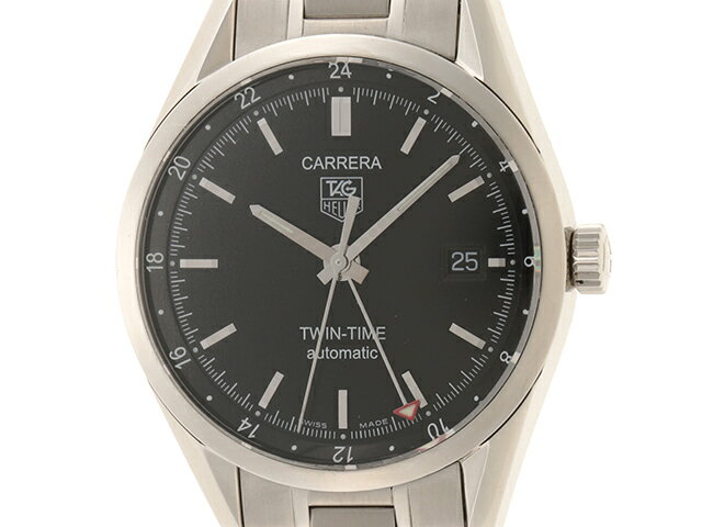 TAG　HEUER　タグホイヤー　カレラ 　ツインタイム　WV2115.BA0787　ブラック文字盤 ...