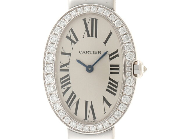 Cartier カルティエ 時計 レディース ベニュワールSM ダイヤベゼル WB520006 WG ホワイトゴールド【472】 【中古】【大黒屋】のサムネイル