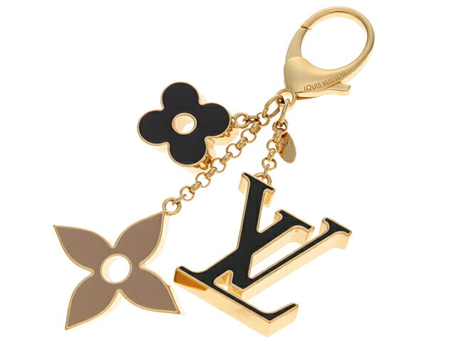 LOUIS VUITTON　ルイヴィトン　バッグチャーム・フルールドゥ　モノグラム　ゴールド色　ノワール　ベージュ　アマラント　M67119　2021年頃製造　参考定価￥57,200-【433】 【中古】【大黒屋】のサムネイル