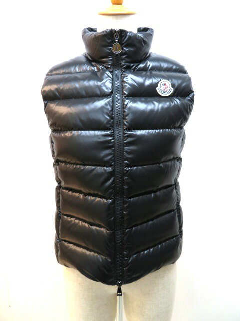 MONCLER　モンクレール　ダウン ベスト　GHANY　レディース 0　ブラック　ナイロン　（2146000296628）【432】 【中古】【大黒屋】