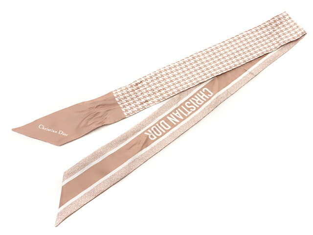 Dior　ディオール　30 MONTAIGNE ミッツァ スカーフ　シルク　ピンク 　【472】A 【中古】【大黒屋】のサムネイル