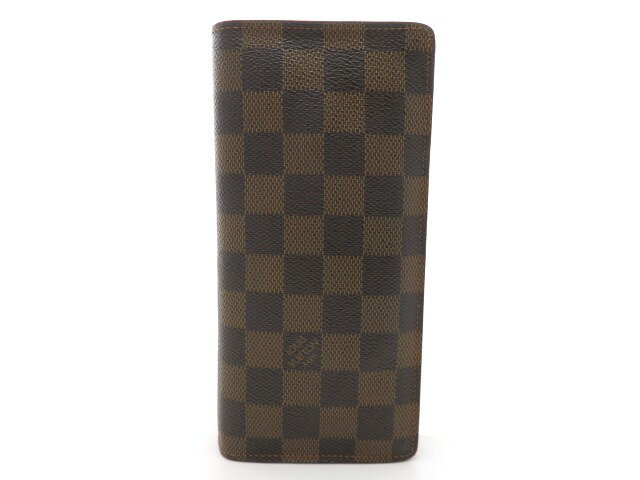 LOUIS VUITTON ルイ・ヴィトン ポルトフォイユ・ブラザ 二つ折り長財布 ダミエ N60017【473】 【中古】【大黒屋】