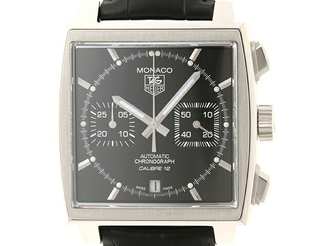 TAG　HEUER　タグホイヤー　モナコ　クロノグラフ　SS/革　CAW2110.FC6177　メン ...