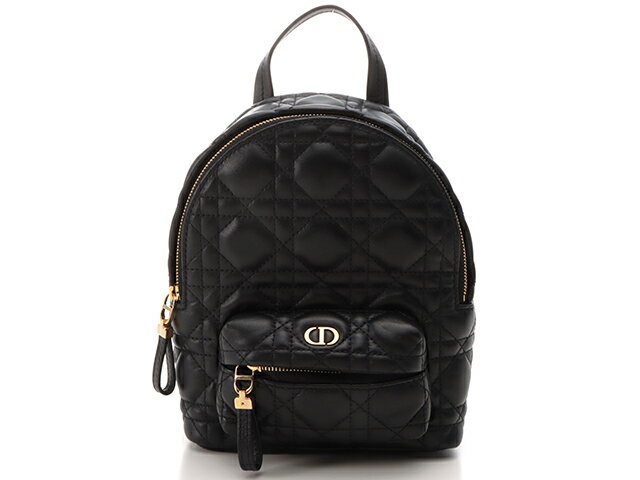 DIOR ディオール カナージュ バックパック ミニバッグ M9222UNGF_M900 ブラック ラムスキン【430】2143500230428 【中古】【大黒屋】のサムネイル