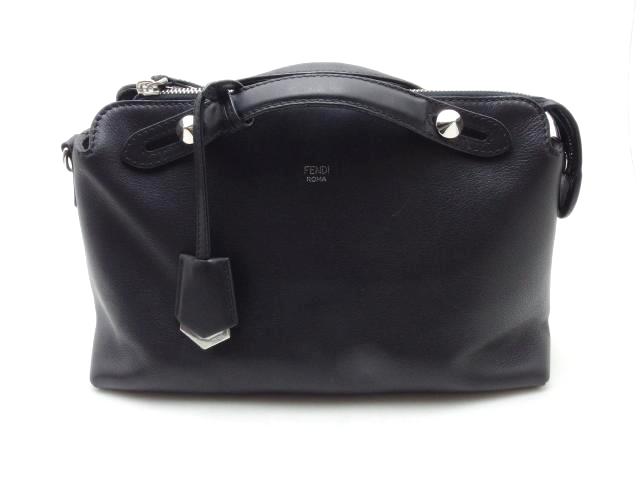 FENDI　フェンディ　バイザウェイ　ミディアム　ブラック　カーフ　【435】 【中古】【大黒屋】