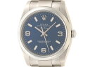 2015年10月 日本正規　ROLEX　ロレックス　時計　エアキング　114200　ブルー369文字盤　34mm （2143800160432）【200】T 【中古】【大黒屋】