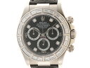 K番 ROLEX ロレックス Cosmograph Datyona コスモグラフ デイトナ バケットダイヤ 116589BR WG DIA レザー オートマチック【430】 2120000196324 【中古】【大黒屋】