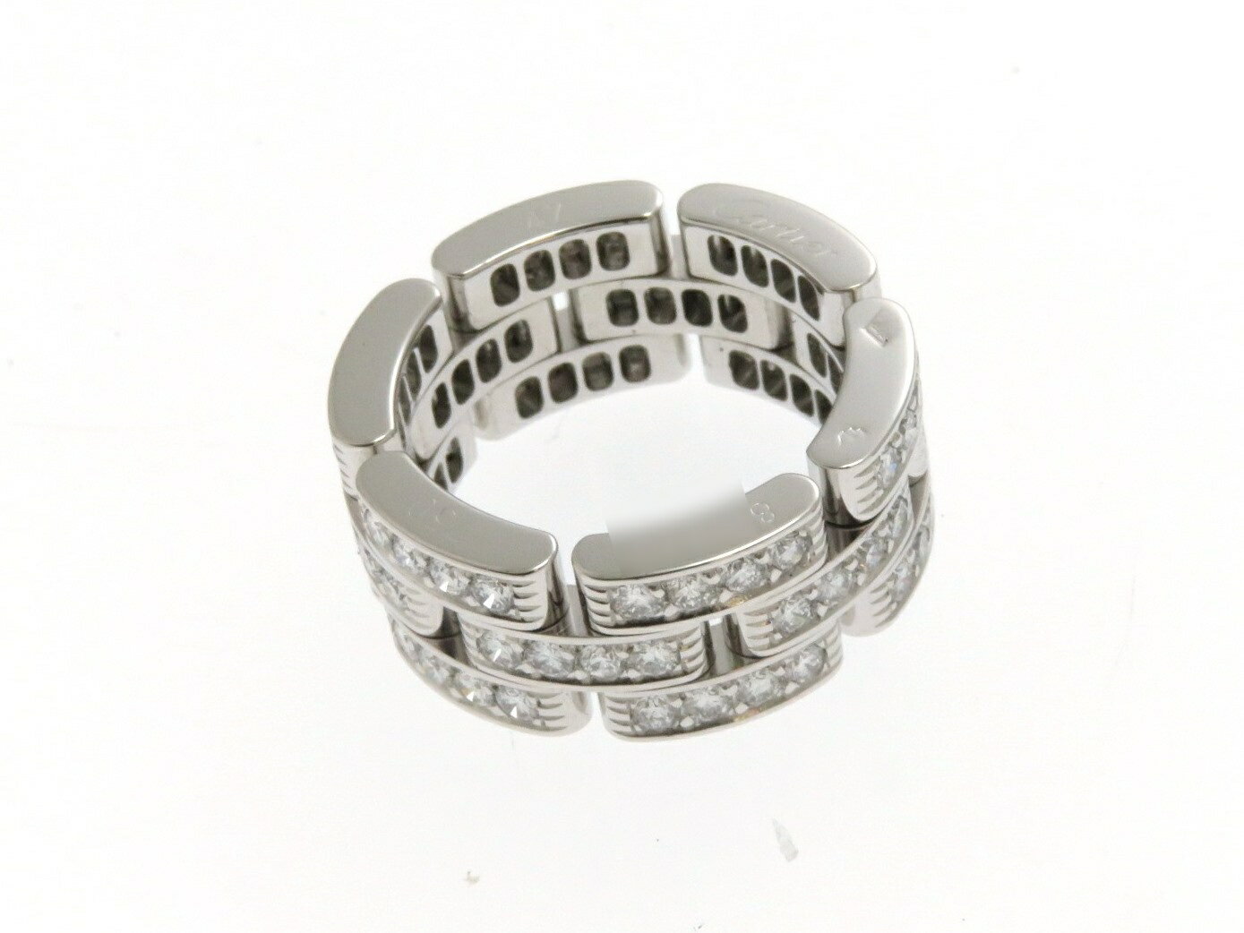 Cartier カルティエ 指輪 マイヨンパンテールリング ホワイトゴールド(K18WG) ダイヤモンド 10.2g #47 2147100396874【430】 【中古】【大黒屋】のサムネイル