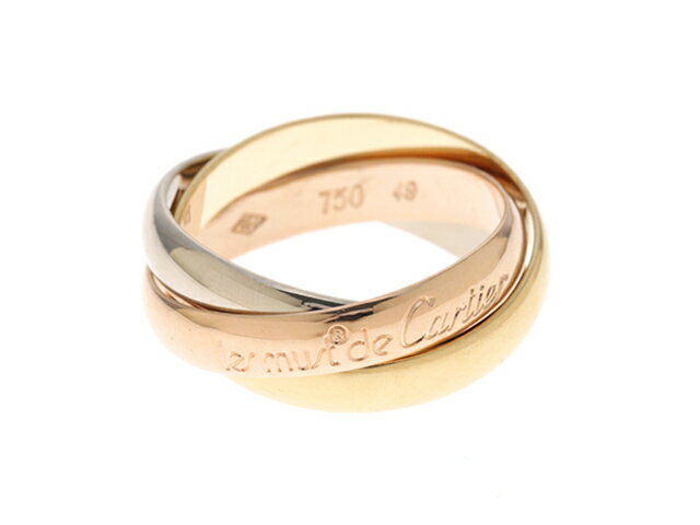 Cartier カルティエ トリニティ 750 3カラーゴールド 49号 【460】2148103453564 【中古】【大黒屋】のサムネイル