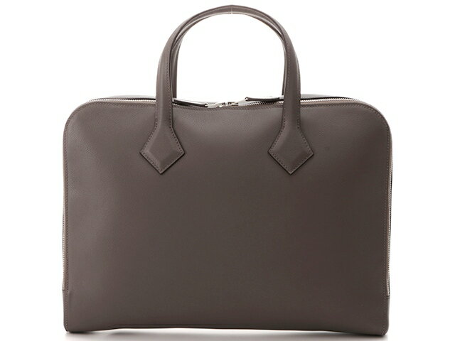 HERMES エルメス バッグ ヴィクトリアライト ビジネスバッグ グリスエタン エヴァーカラー シルバー金具 2143100377745 【200】 【中古】【大黒屋】のサムネイル