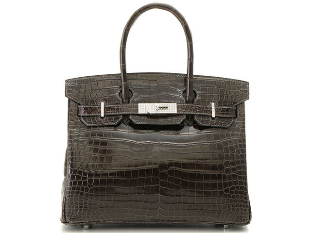 HERMES　エルメス　バーキン30　ポロサス　グラファイト　ダイヤモンド　K18WG（ホワイトゴールド）　【432】 【中古】【大黒屋】のサムネイル
