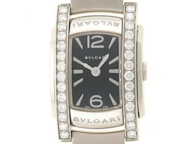 BVLGARI ブルガリ アショーマ26mm ダイヤベゼル AA26BSDS（AA26S） ブラック ...