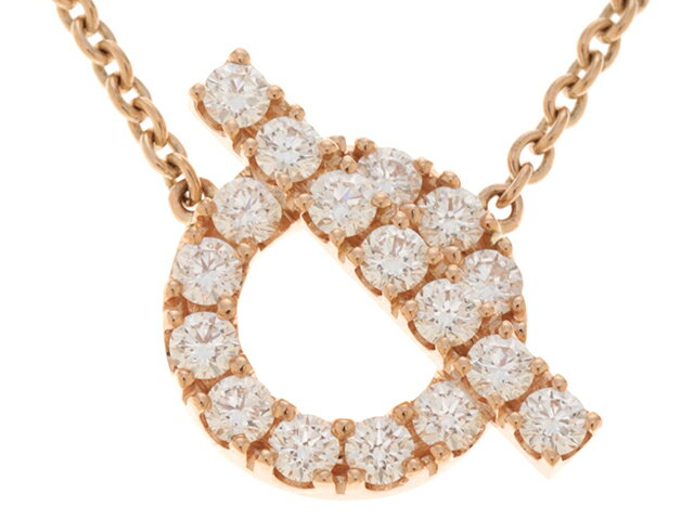 HERMES エルメス ペンダント フィネスネックレス ピンクゴールド(K18PG) ダイヤモンド(0.46ct) 2143000596062【430】 【中古】【大黒屋】のサムネイル