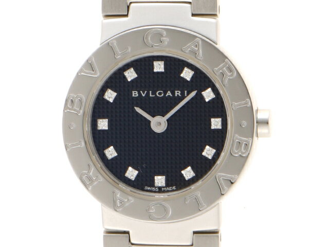 BVLGARI　ブルガリ　ブルガリ ブルガリ　BB23SS　SS　クォーツ　ブラック12PD【432】 【中古】【大黒屋】