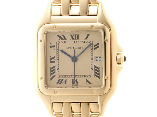 CARTIER　カルティエ　パンテールMM　WGPN0009　ユニセックス　クオーツ　ゴールド　【430】　2148103470639 【中古】【大黒屋】