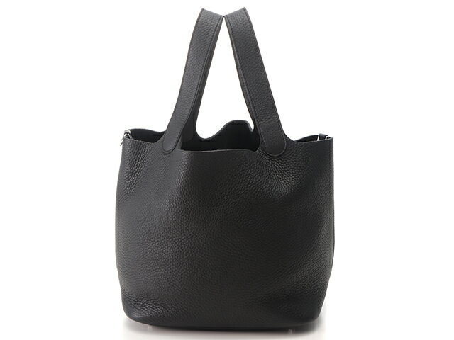 HERMES　エルメス　ピコタンロックMM　トリヨンクレマンス　ブラック　パラジウム（シルバー金具）　Z刻印（2021年頃）　【432】 【中古】【大黒屋】