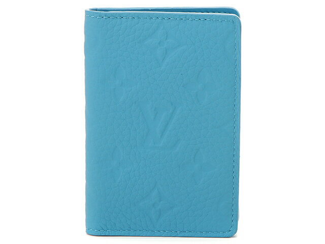 LOUIS VUITTON ルイヴィトン　オーガナイザー ドゥ ポッシュ　M69045　トリヨンレザー　ターコイズ【472】 【中古】【大黒屋】のサムネイル