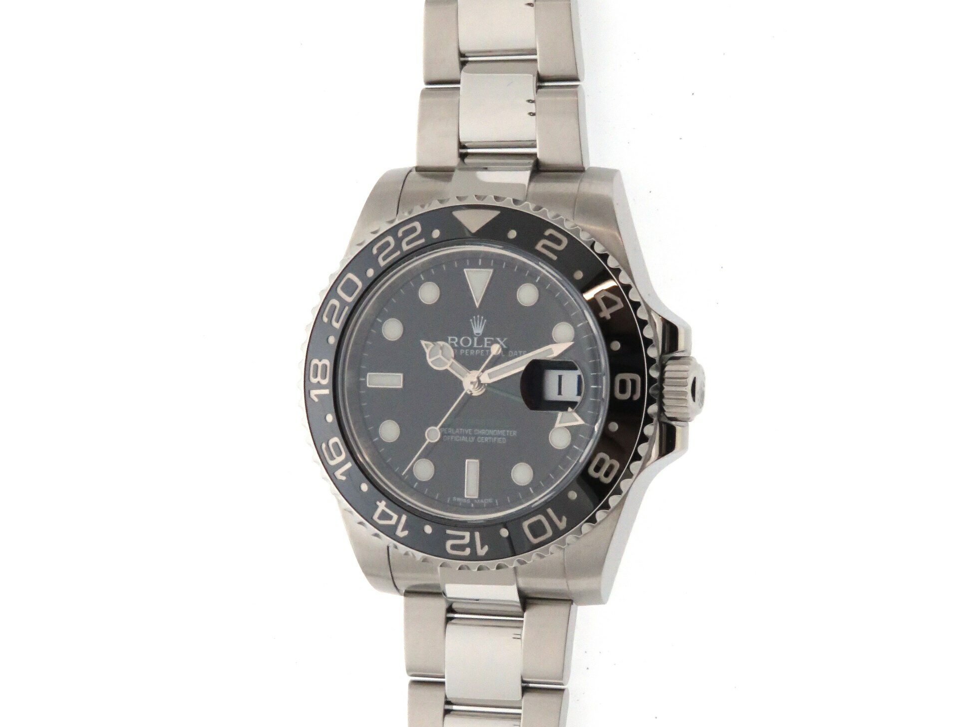 ROLEX　ロレックス　GMTマスター2　116710LN　SS　G番　メンズ　自動巻き　ブラック文字盤　【430】2143000610782 【中古】【大黒屋】