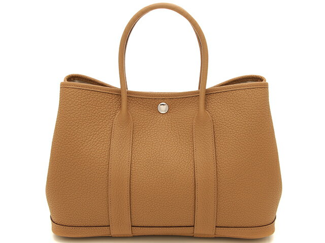 HERMES エルメス ガーデンパーティTPM トートバッグ U刻 2022年 チャイ SV シルバー金具 2143200508704【200】 【中古】【大黒屋】のサムネイル