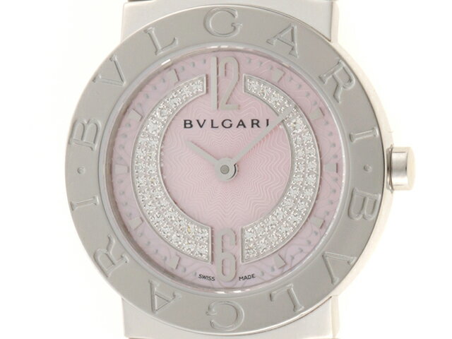 BVLGARI　ブルガリブルガリ　BB26C2SS/DN　レディース　クォーツ　ステンレス　ピンクシ ...