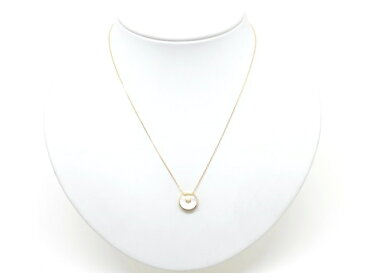 【送料無料】Cartier カルティエ 貴金属・宝石 アミュレットネックレス XSサイズ YG イエローゴールド B3047100 3.0g ホワイトマザーオブパール ダイヤモンド 【200】【中古】【大黒屋】