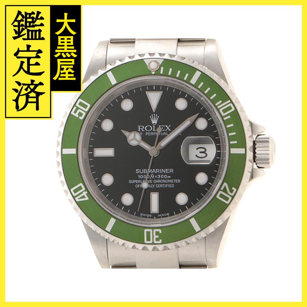 F番　2003年～2004年頃　ROLEX　ロレックス　サブマリーナ　16610LV　自動巻き　SS　ライムベゼル　ビッグスイス　メンズ　ブラック文字盤　【430】2147400227021 【中古】【大黒屋】