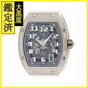 2021年正規品 RICHARD MILLE リシャール・ミル 腕時計 オートマティック エクストラフラット RM67-01 WG　ホワイトゴールド／ダイヤモンドベゼル／ラバー　自動巻き【472】SJ 【中古】【大黒屋】