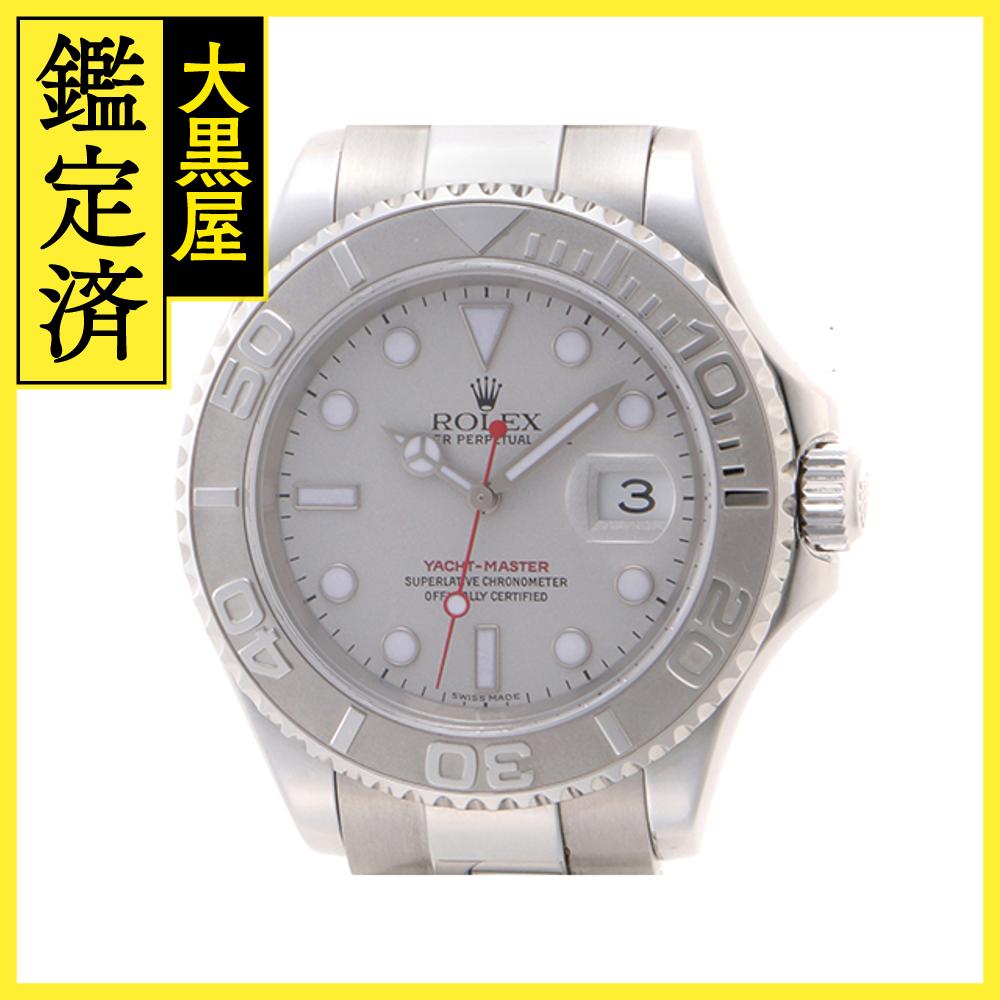 ROLEX　ロレックス　ヨットマスター　ロレジウム　16622　Pt/SS　シルバー　自動巻き　F番　メンズ【432】2143000635662 【中古】【大黒屋】