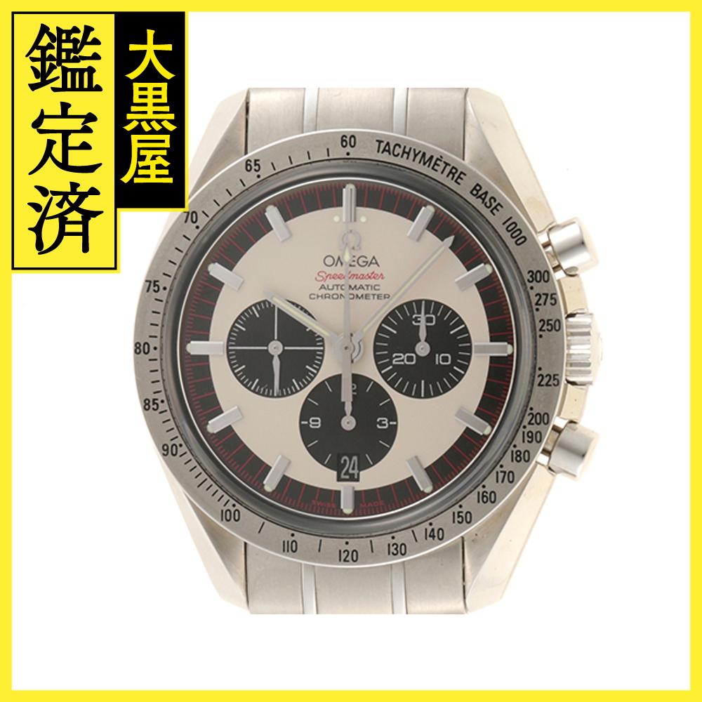 OMEGA　オメガ　スピードマスター　レジェンド　ミハエル・シューマッハ　3559.32.00　自動巻き　ステンレス　メンズ　ホワイト【430】2148103538360 【中古】【大黒屋】