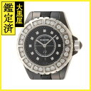 CHANEL　シャネル　J12・ラージダイヤ　H2427　セラミック/ダイヤモンド　ブラック　クオー ...