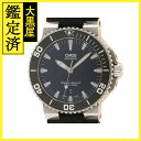 ORIS アクイス デイト 自動巻き　ステンレス　メンズ　ブラック　01 733 7653 4154 ...