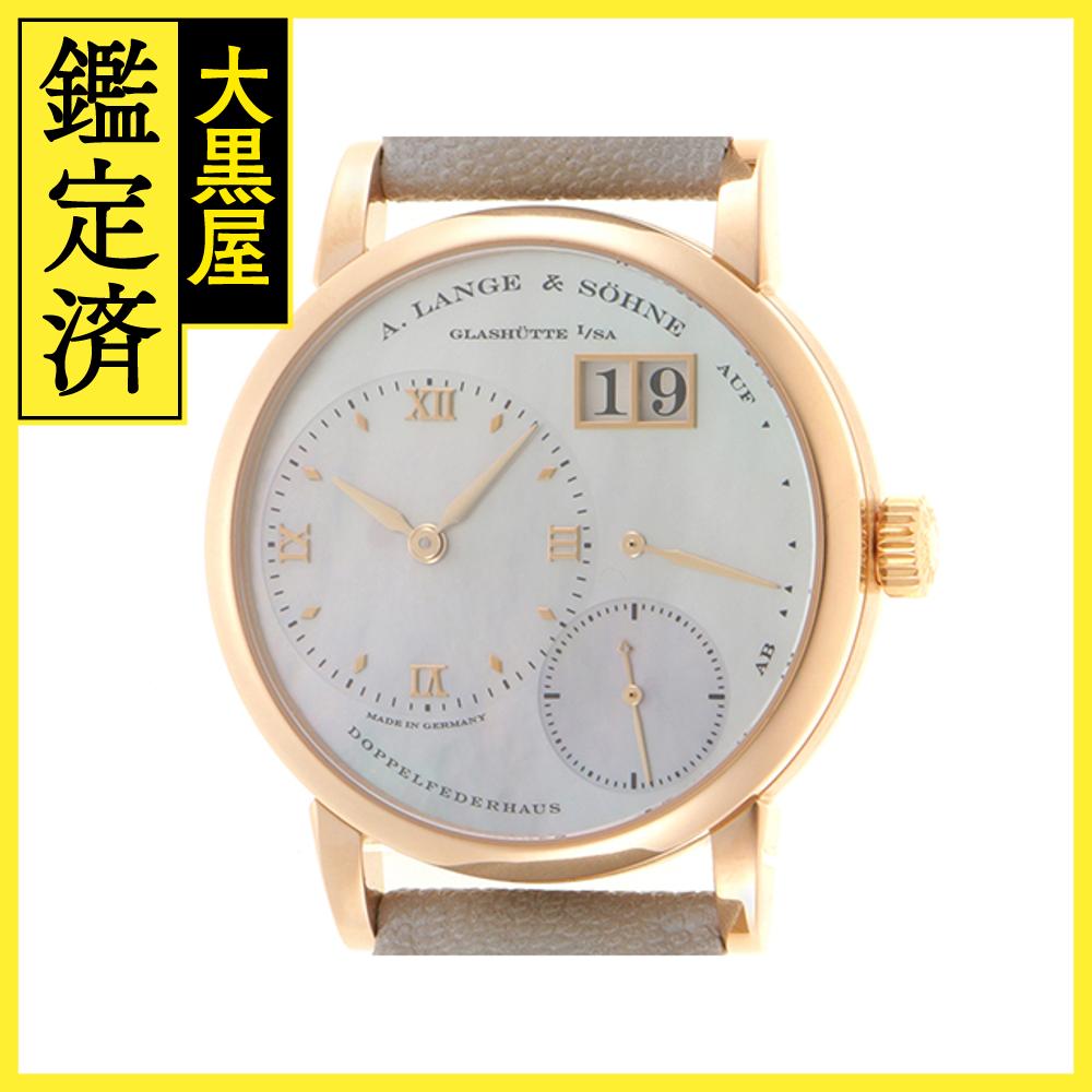 A. LANGE & SOHNE ランゲ&ゾーネ リトル ランゲ1 113.041 ピンクゴールド シェル文字盤 シースルーバック 手巻き　2016年正規【472】SJ 【中古】【大黒屋】