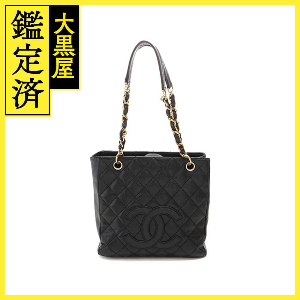 CHANEL 　シャネル　トートバッグ　マトラッセPST　ブラック　キャビアスキン 【472】HG 【中古】【大黒屋】のサムネイル