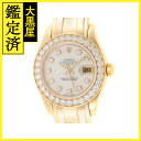 ROLEX　ロレックス　デイトジャスト　パールマスター 　69298NG　ホワイト文字盤　イエローゴールド　YG　X番　レディース　1991年頃　自動巻き　AT　2141100552896【432】 【中古】【大黒屋】