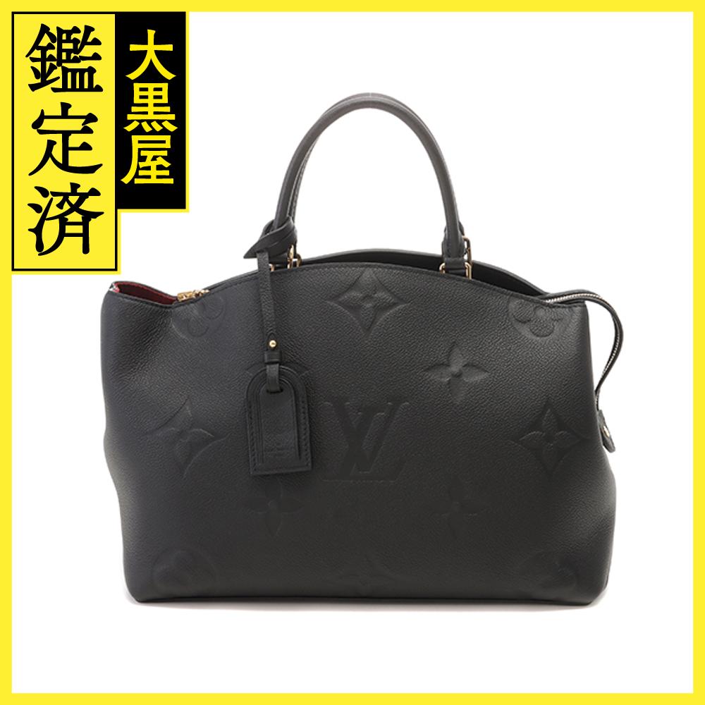 【送料無料】LOUIS VUITTON ルイ・ヴィトン グラン・パレMM ハンドバッグ モノグラム・アンプラント ノワール M45811【430】 【中古】【大黒屋】