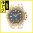 ROLEX　ロレックス　U番　ヨットマスター　69623　K18イエローゴールド/ステンレス　K18YG/SS　ブルー　レディース　自動巻き【432】2148103580550 【中古】【大黒屋】