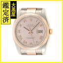 Z番 2011年12月正規　ROLEX ロレックス　メンズ オートマチック　デイトジャスト 116201　ロゼローマン文字盤 K18PG/SS【430】 【中古】【大黒屋】