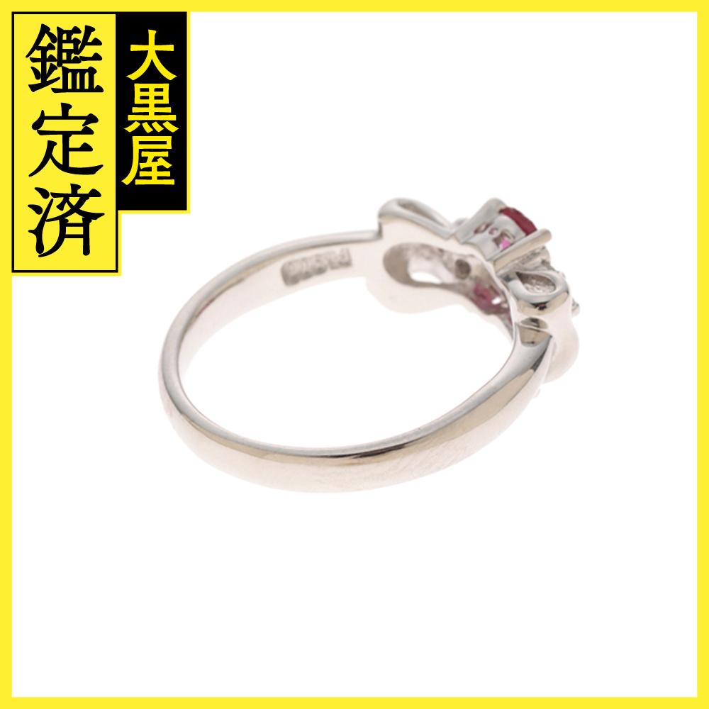 JEWELRY　ノンブランドジュエリー　リング　プラチナPT900　ルビー0.393ct　ダイヤモンド0.05ct　5.1g　12号【430】2145000221050 【中古】【大黒屋】 2