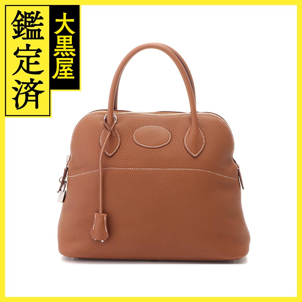 HERMES エルメス ボリード31 トリヨンクレマンス ゴールド SV シルバー金具 2148103593130【431】 【中古】【大黒屋】