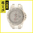 Z番　ROLEX　ロレックス　ヨットマスター・ロレジウム　169622　Pt/SS　女性用自動巻時計【473】 【中古】【大黒屋】