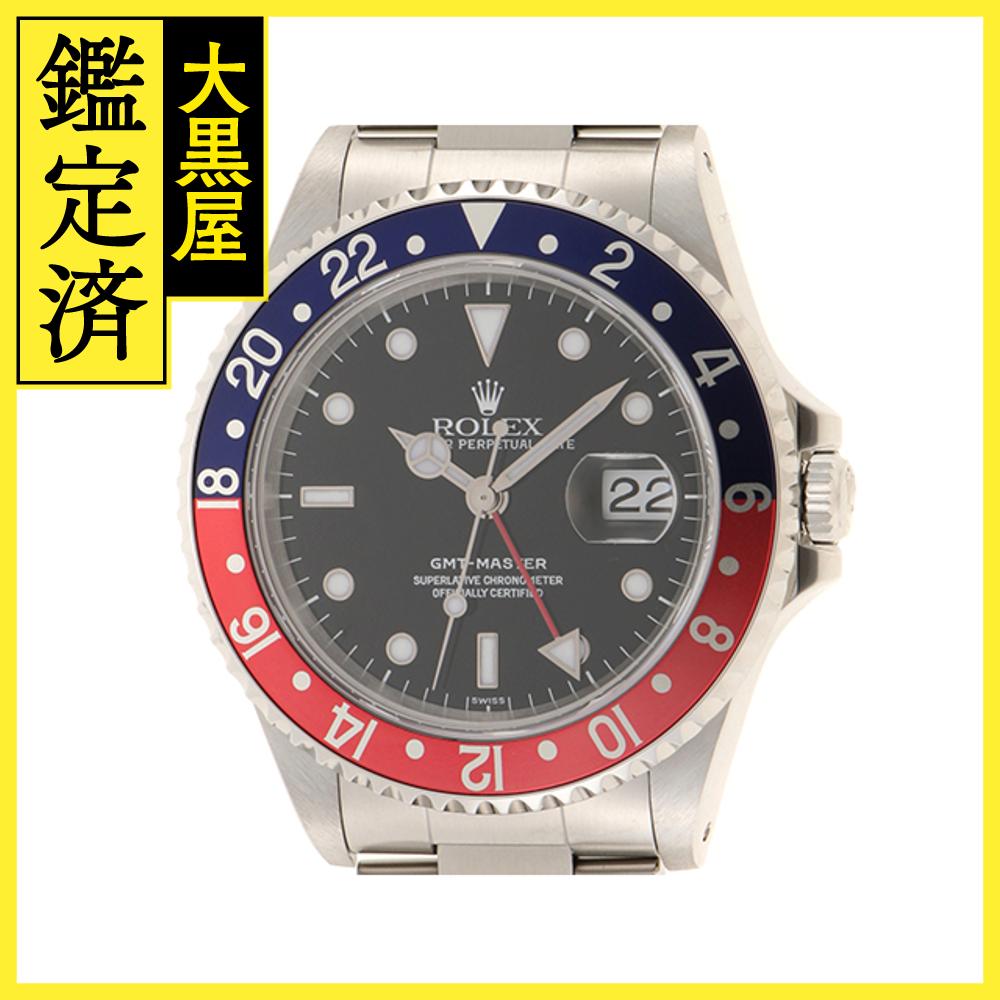 A番 1999年並行　ROLEX ロレックス　メンズ オートマチック　GMTマスターI 16700　ブラック文字盤 SS オンリースイス【472】HK 【中古】【大黒屋】